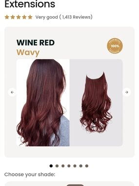 Wine Red Wavy And Straight Women’s Hair Extensions - That Hair